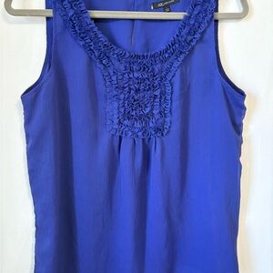 Anne Klein Blue Blouse with Elegant Design